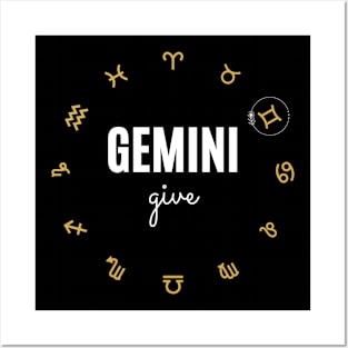 Gemini Zodiac Horoscope Posters and Art